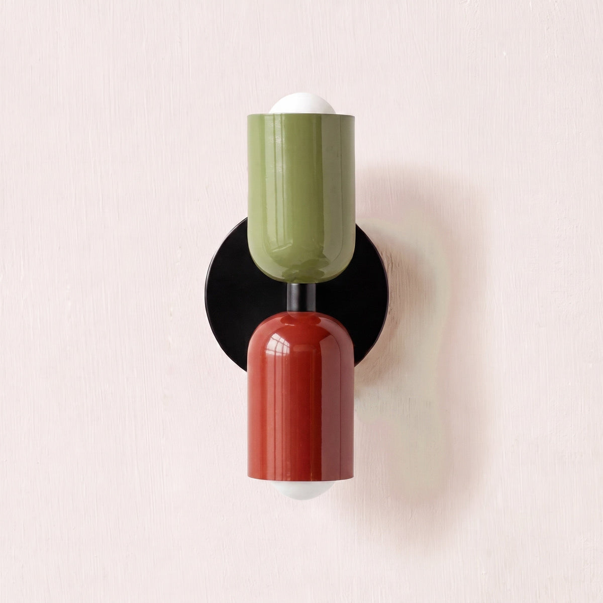 Scandinavian Colorful Wall Light – Dual-Shade Accent Lighting
