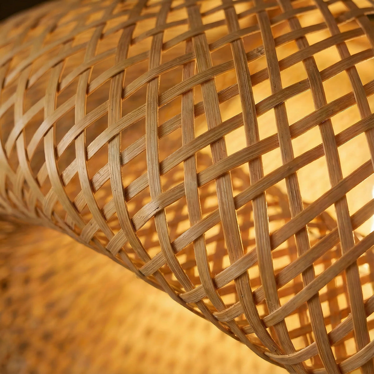Bamboo Pendant Light – Natural Woven Hanging Lighting