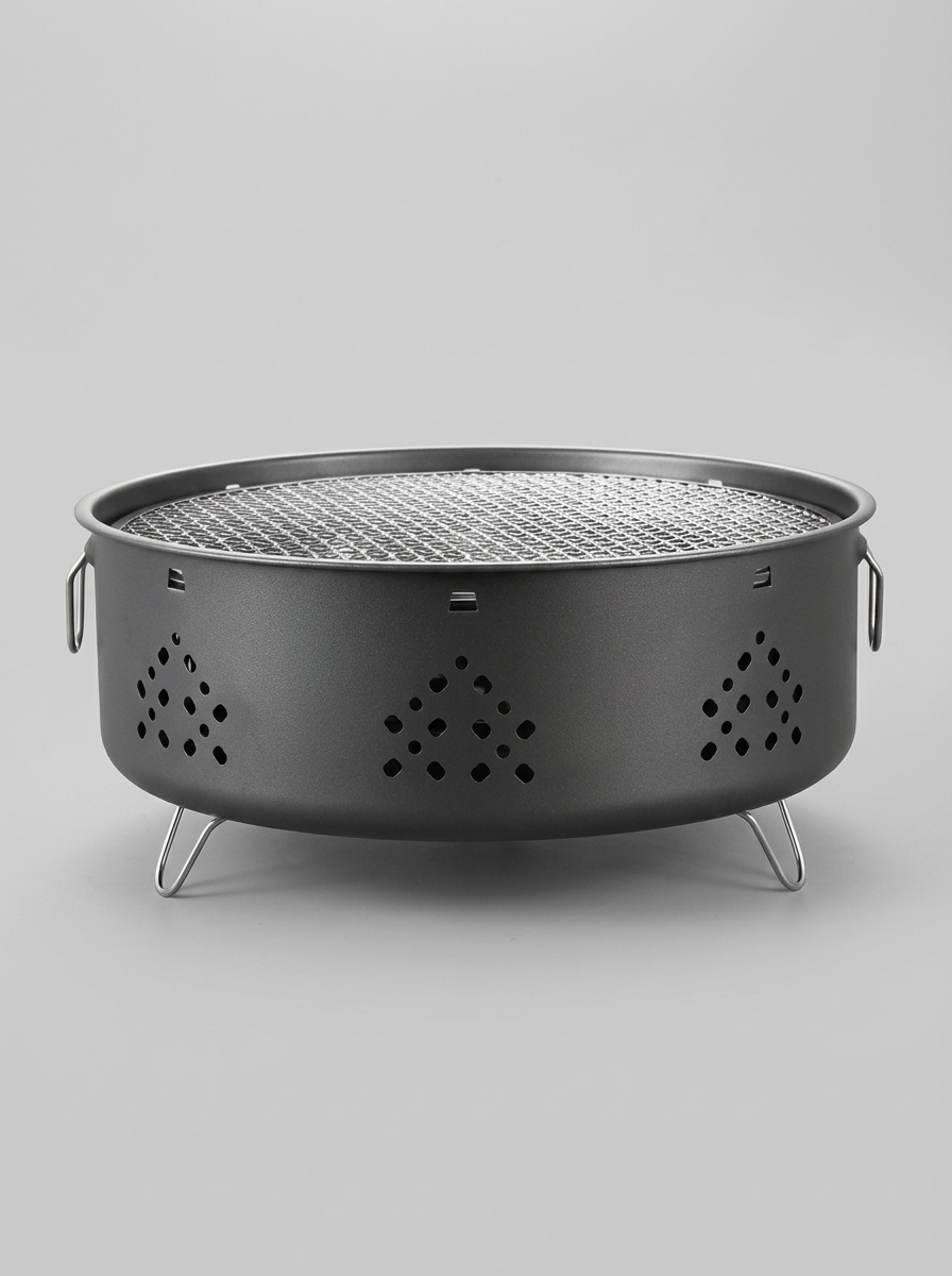 Barbeque Grill Portable Charcoal Round Camping | Picnics