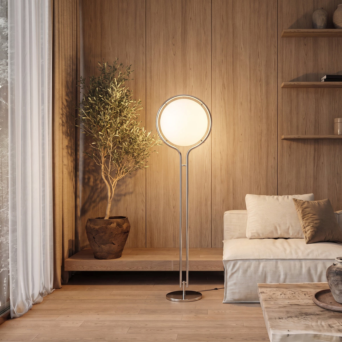 Mid-Century Modern Geometric Globe LED Lighting