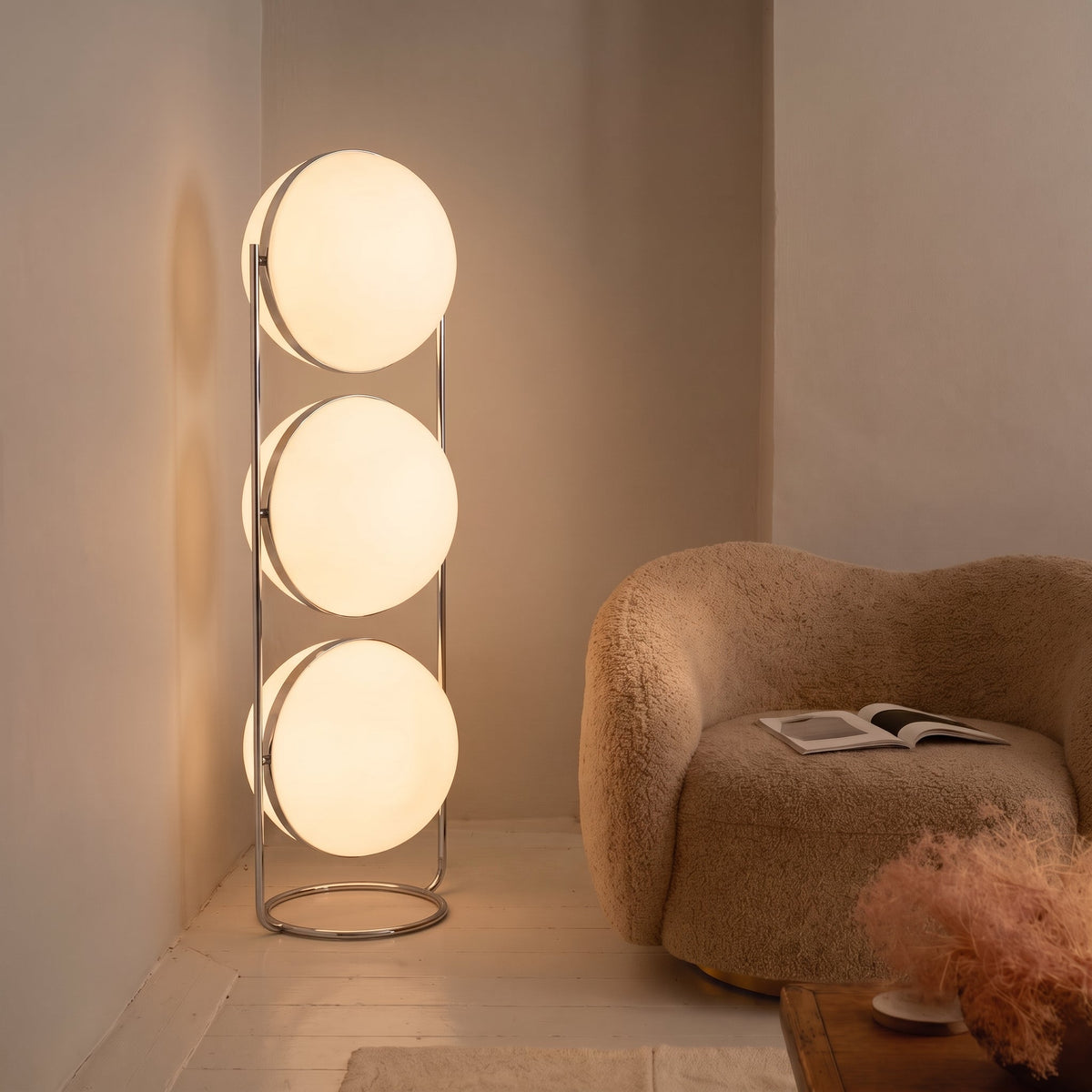 Mid-Century Modern Geometric Globe LED Lighting