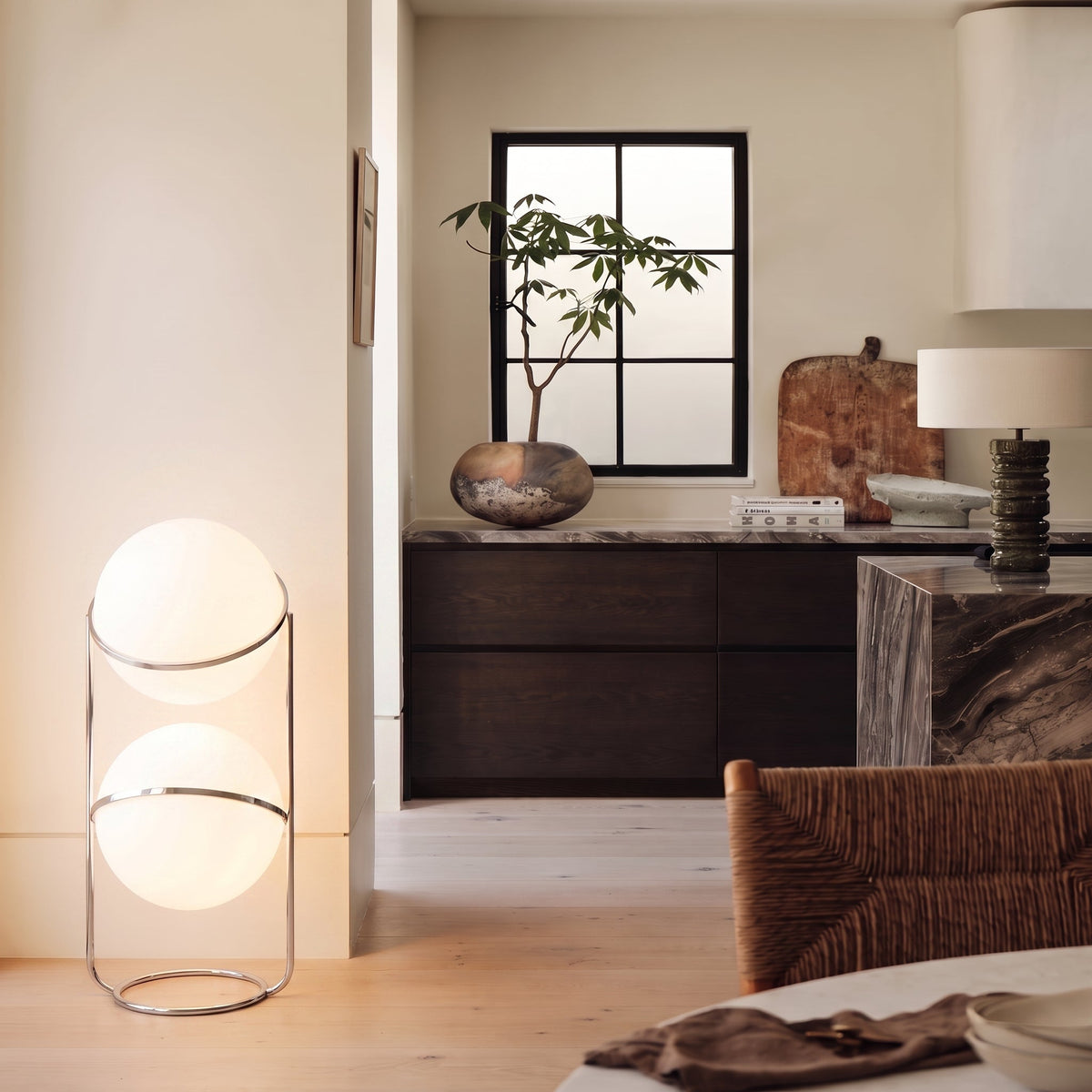 Mid-Century Modern Geometric Globe LED Lighting
