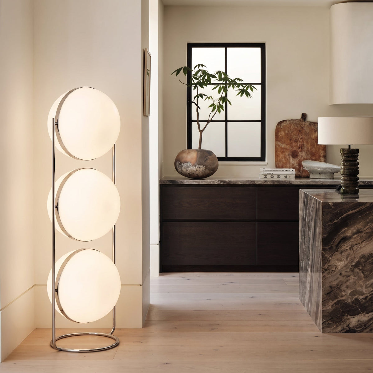 Mid-Century Modern Geometric Globe LED Lighting