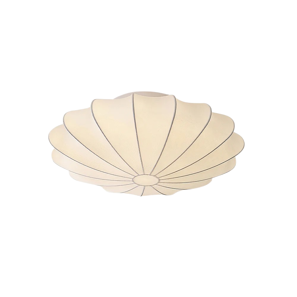 Silk Fiber Ceiling Light – Modern Sculptural Flush Mount Lighting