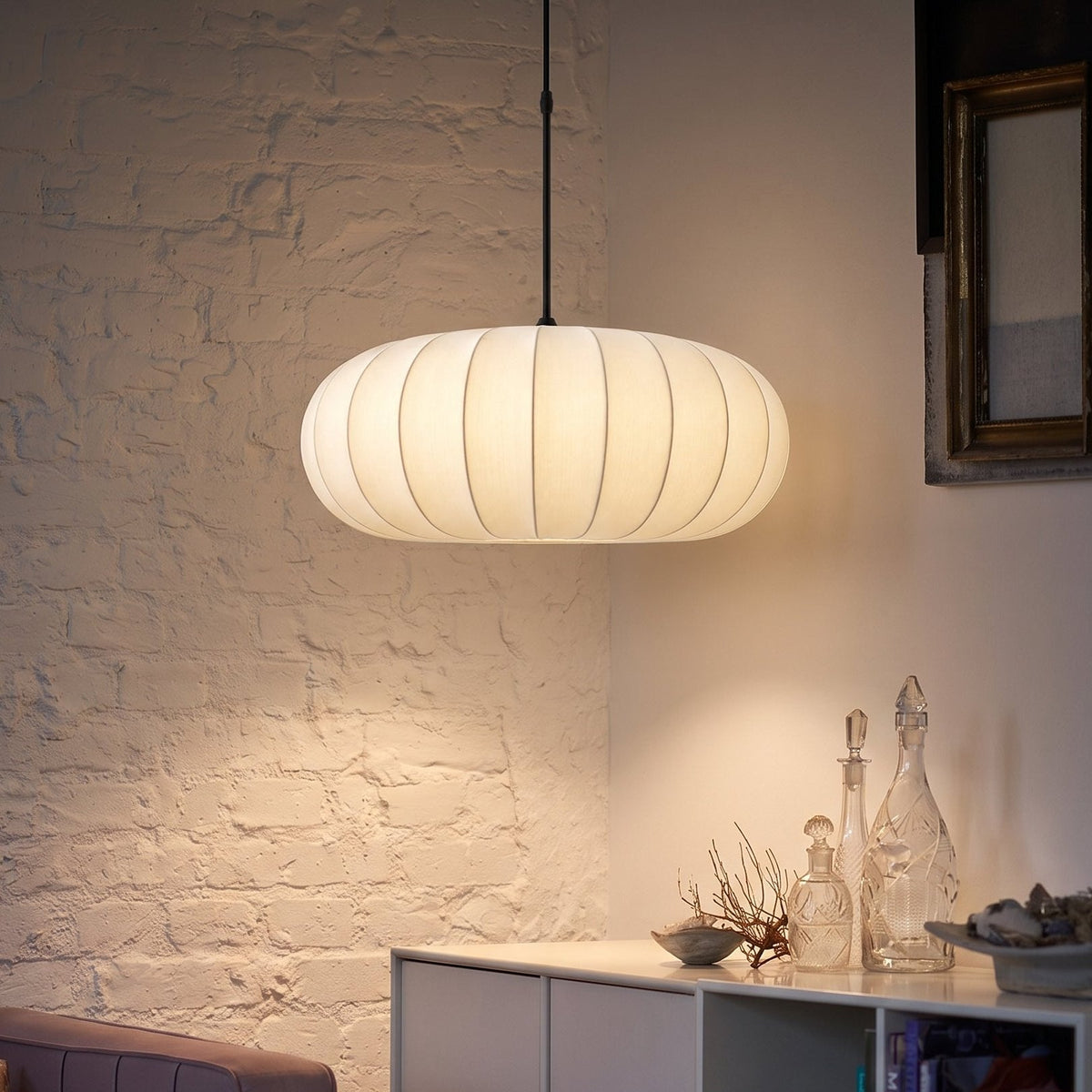 Verona Silk Pendant Light – Elegant Modern Hanging Lighting