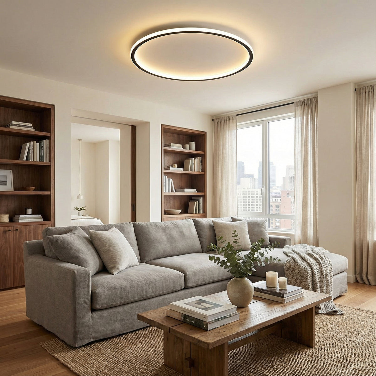 Havelaglobe Scandinavian Round Ceiling Light – Modern LED Lighting for a Stylish Interior
