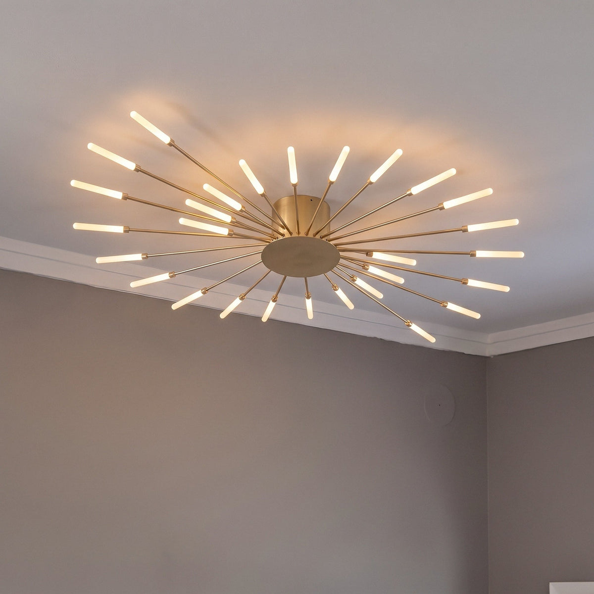 Sunburst LED Ceiling Light – Contemporary Starburst Lighting