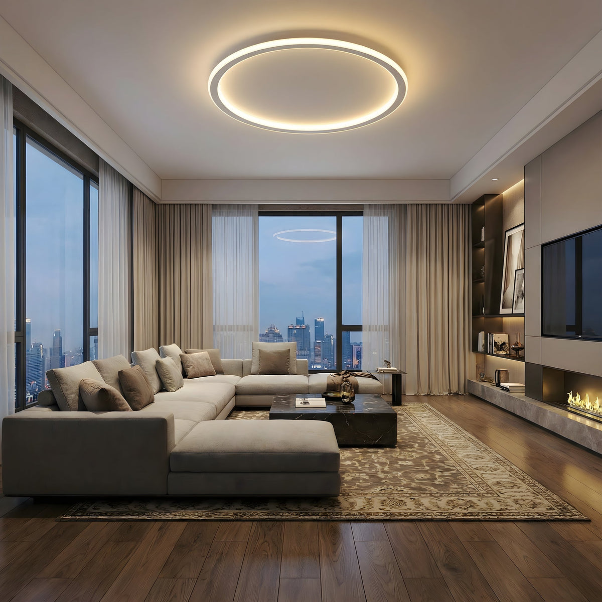Havelaglobe Scandinavian Round Ceiling Light – Modern LED Lighting for a Stylish Interior