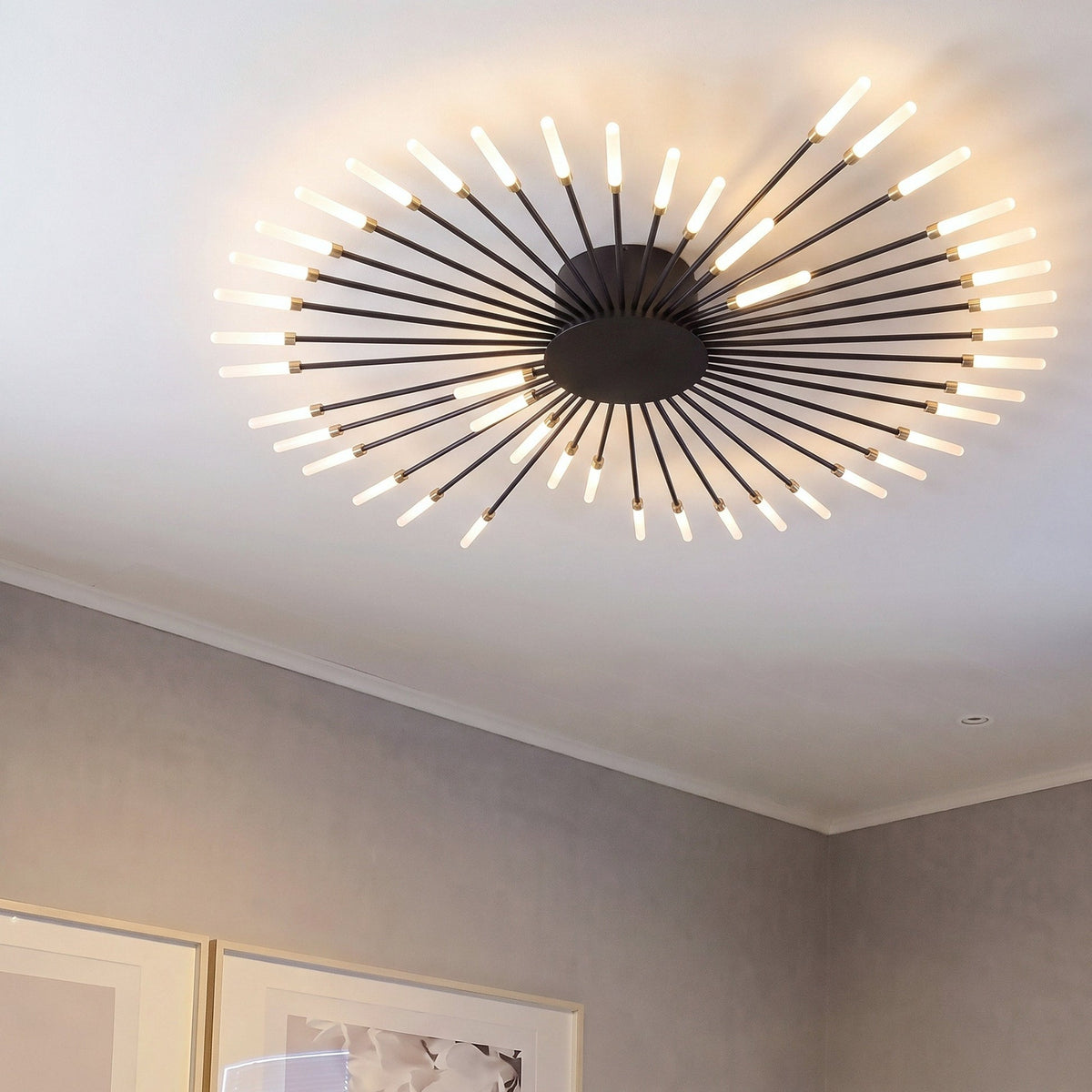 Sunburst LED Ceiling Light – Contemporary Starburst Lighting