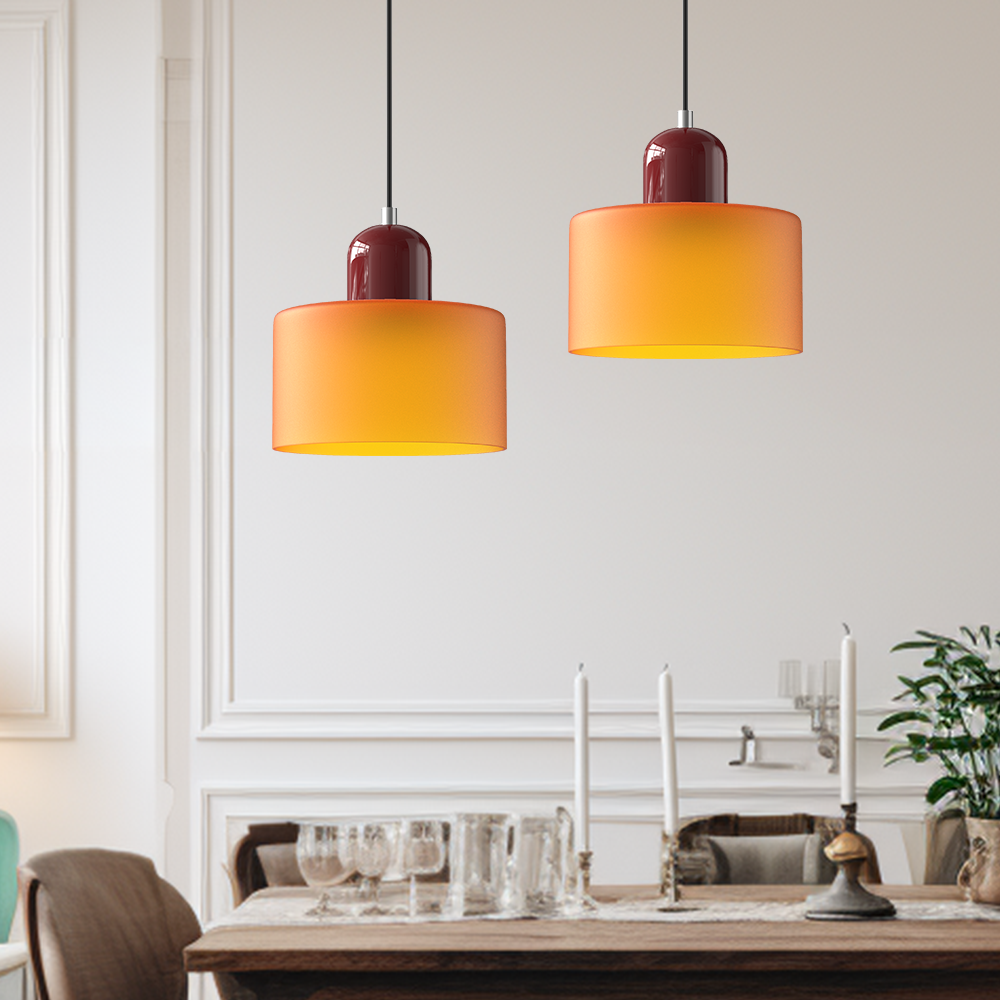 Creative Bauhaus Pendant Light – Colorful Retro Glass Lighting