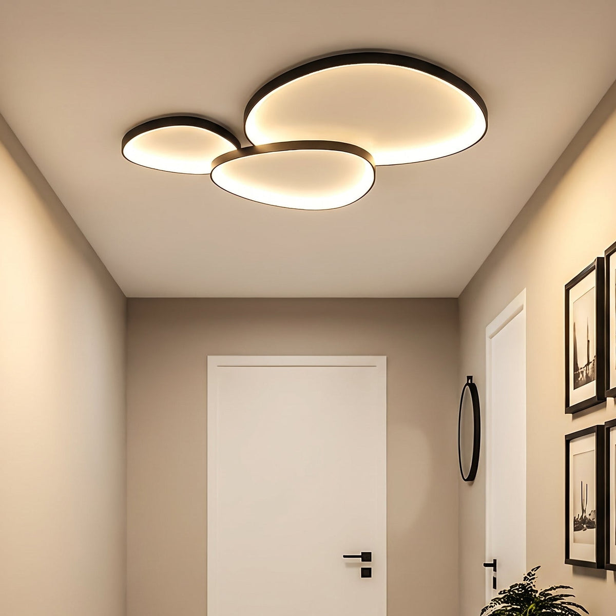 Modern Circular LED Ceiling Light – Contemporary Geometric Lighting