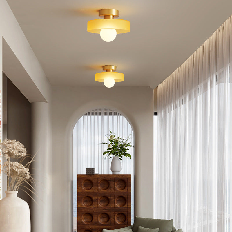 French Bauhaus Ceiling Light – Retro Glass Lighting for Modern Interiors