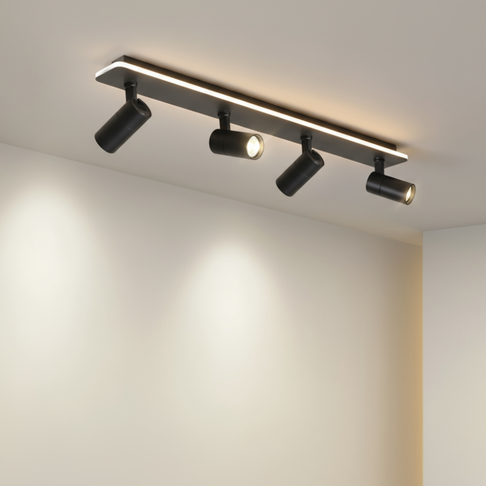 Modern Multi-Spot Ceiling Light – Adjustable LED Spotlight Lighting