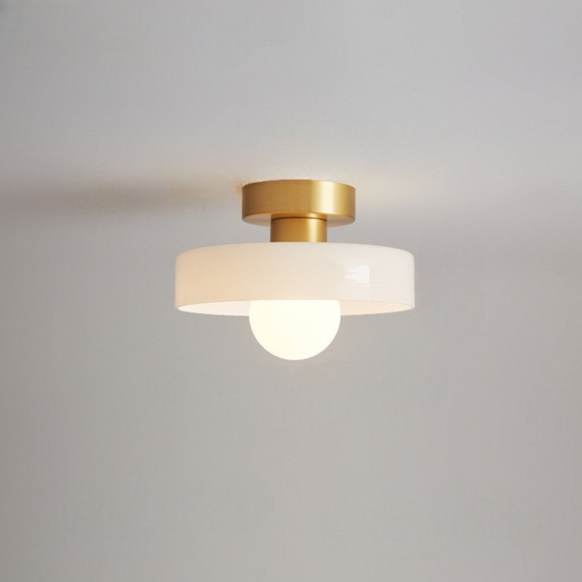 French Bauhaus Ceiling Light – Retro Glass Lighting for Modern Interiors