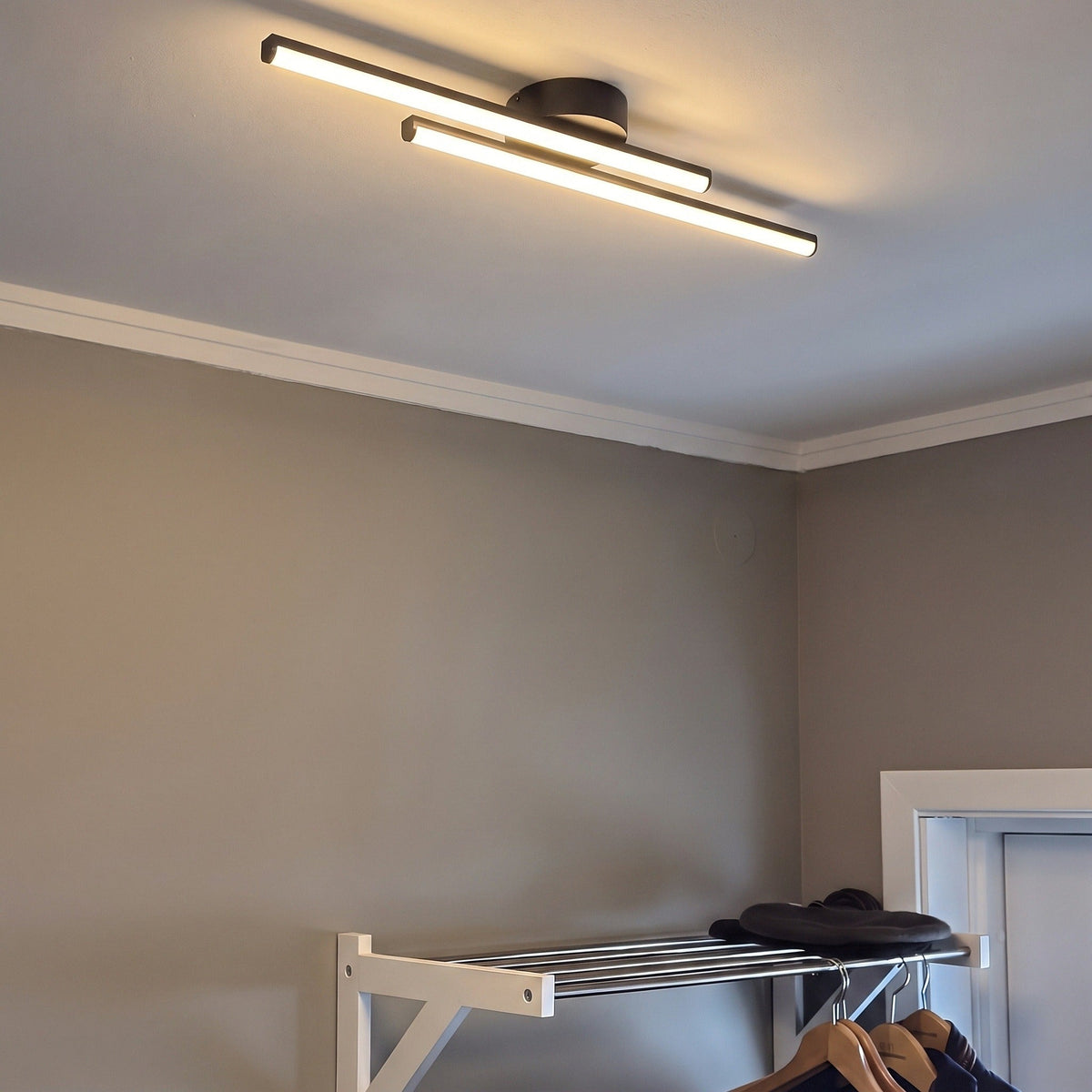 Double Linear LED Ceiling Light – Minimalist Bar Lighting