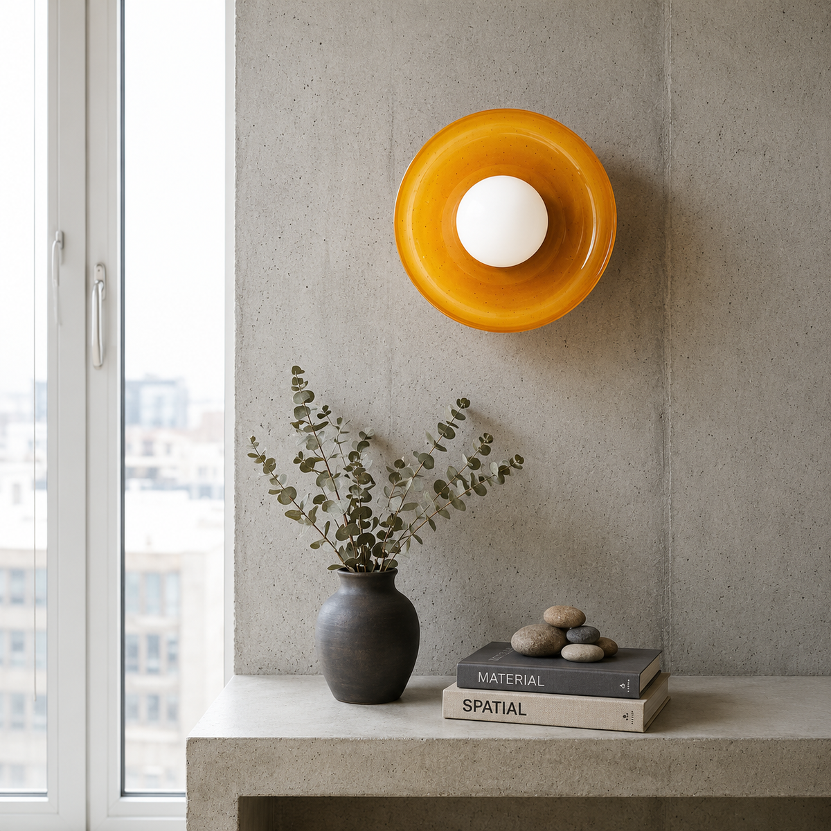 Bauhaus Glass Ceiling Light – Colorful Globe Lighting