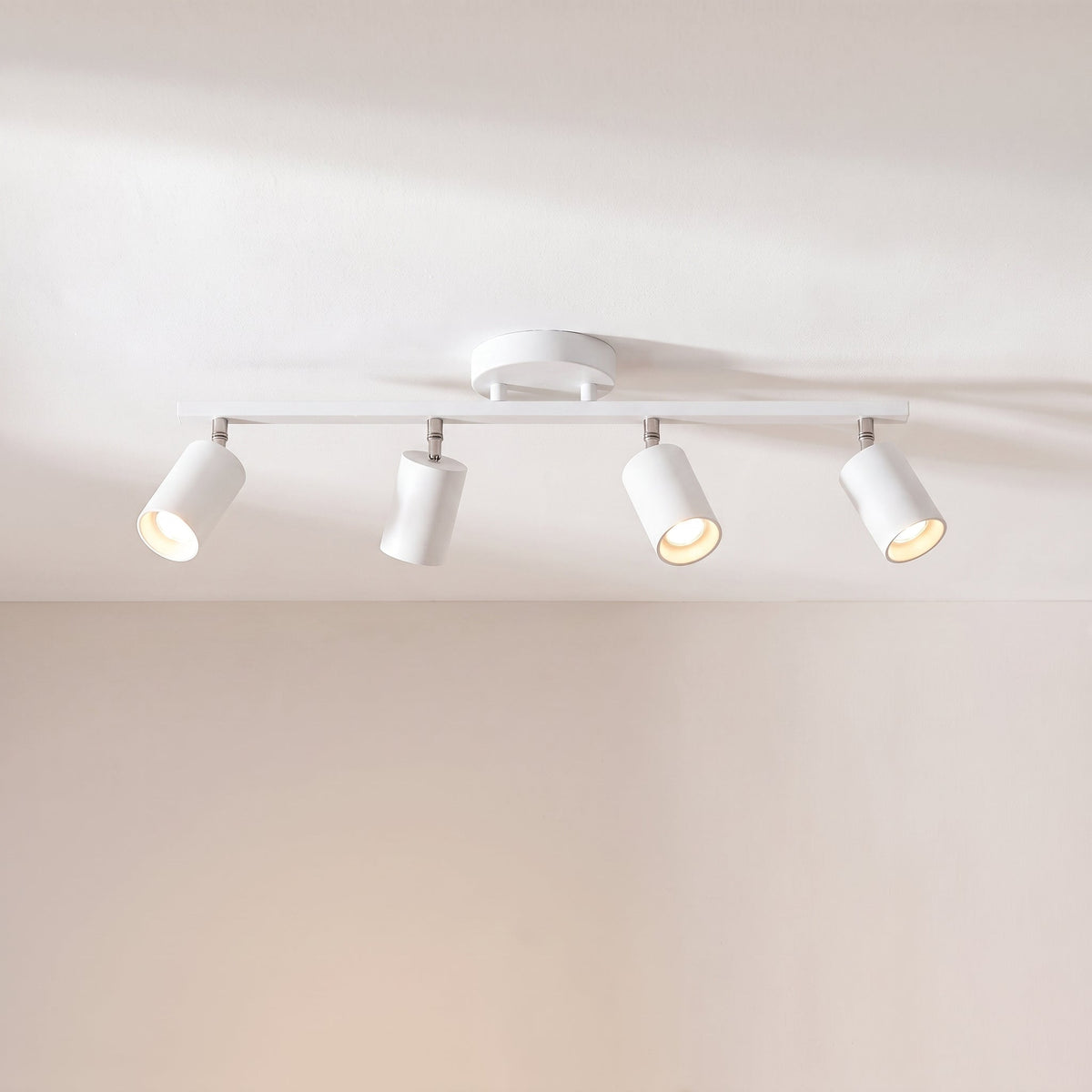Modern 4-Head Ceiling Spotlight – Adjustable LED Track Lighting