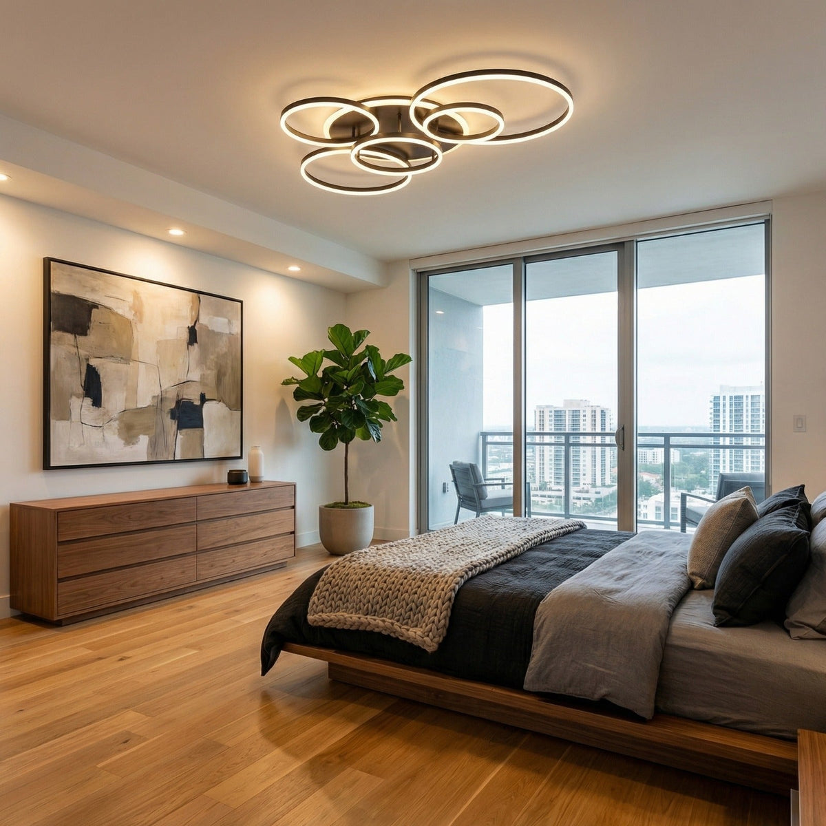Randale's Ceiling Light – Modern Geometric LED Lighting