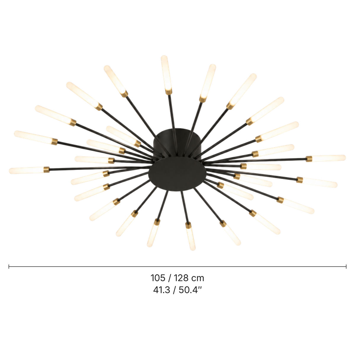 Sunburst LED Ceiling Light – Contemporary Starburst Lighting