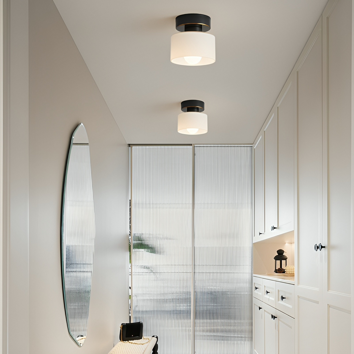 Creative Bauhaus Ceiling Spot – Modern Minimalist Glass Lighting