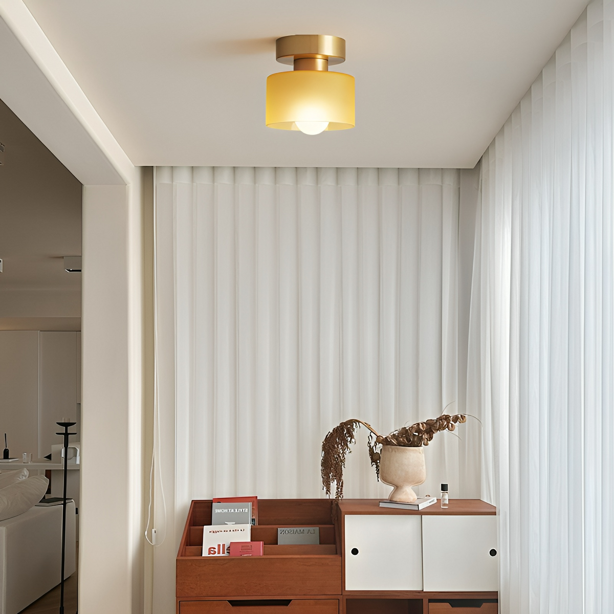 Creative Bauhaus Ceiling Spot – Modern Minimalist Glass Lighting