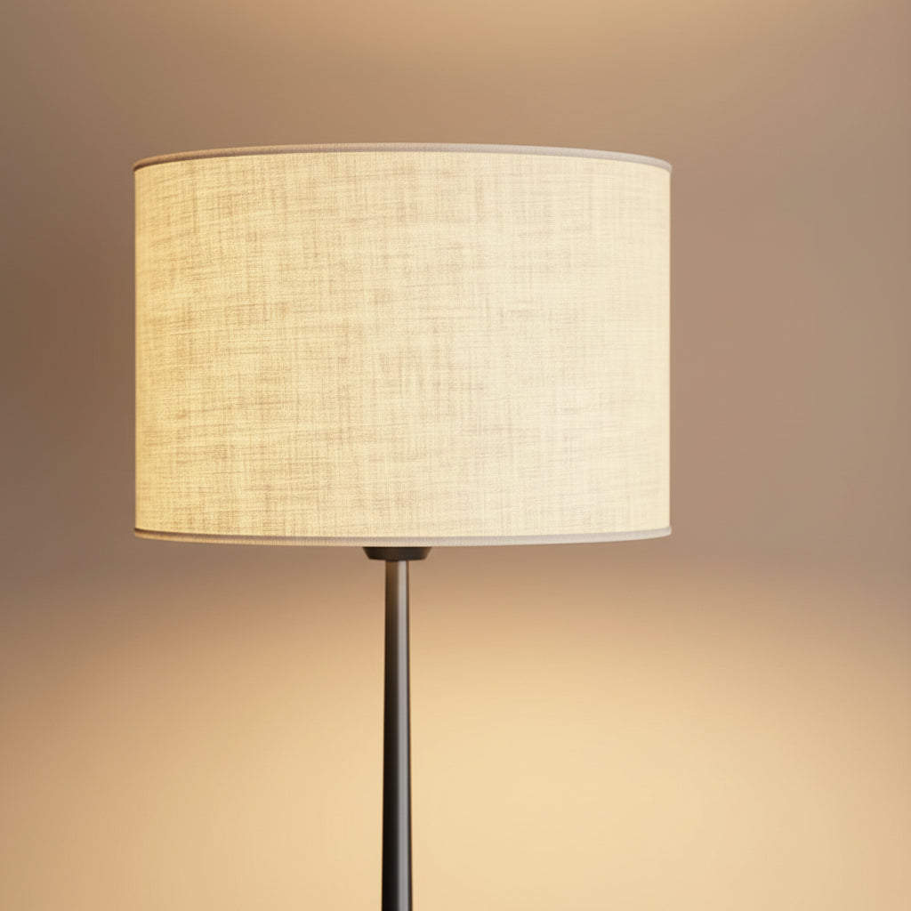 Silk Shade Floor Lamp – Modern Minimalist Standing Lighting