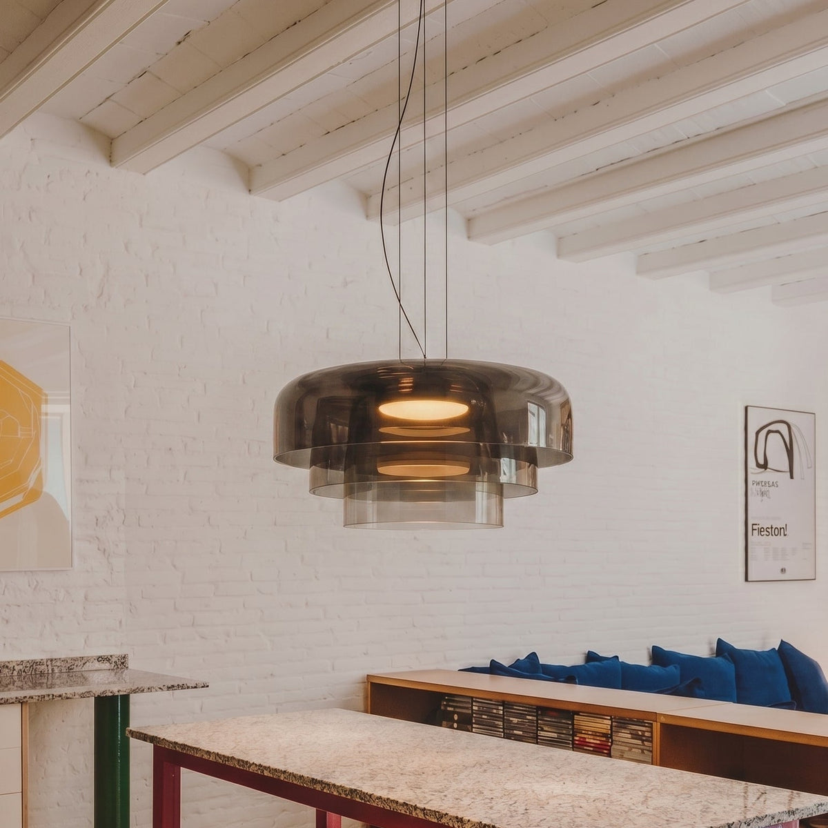 Glass Pendant Light – Modern Layered Glass Lighting