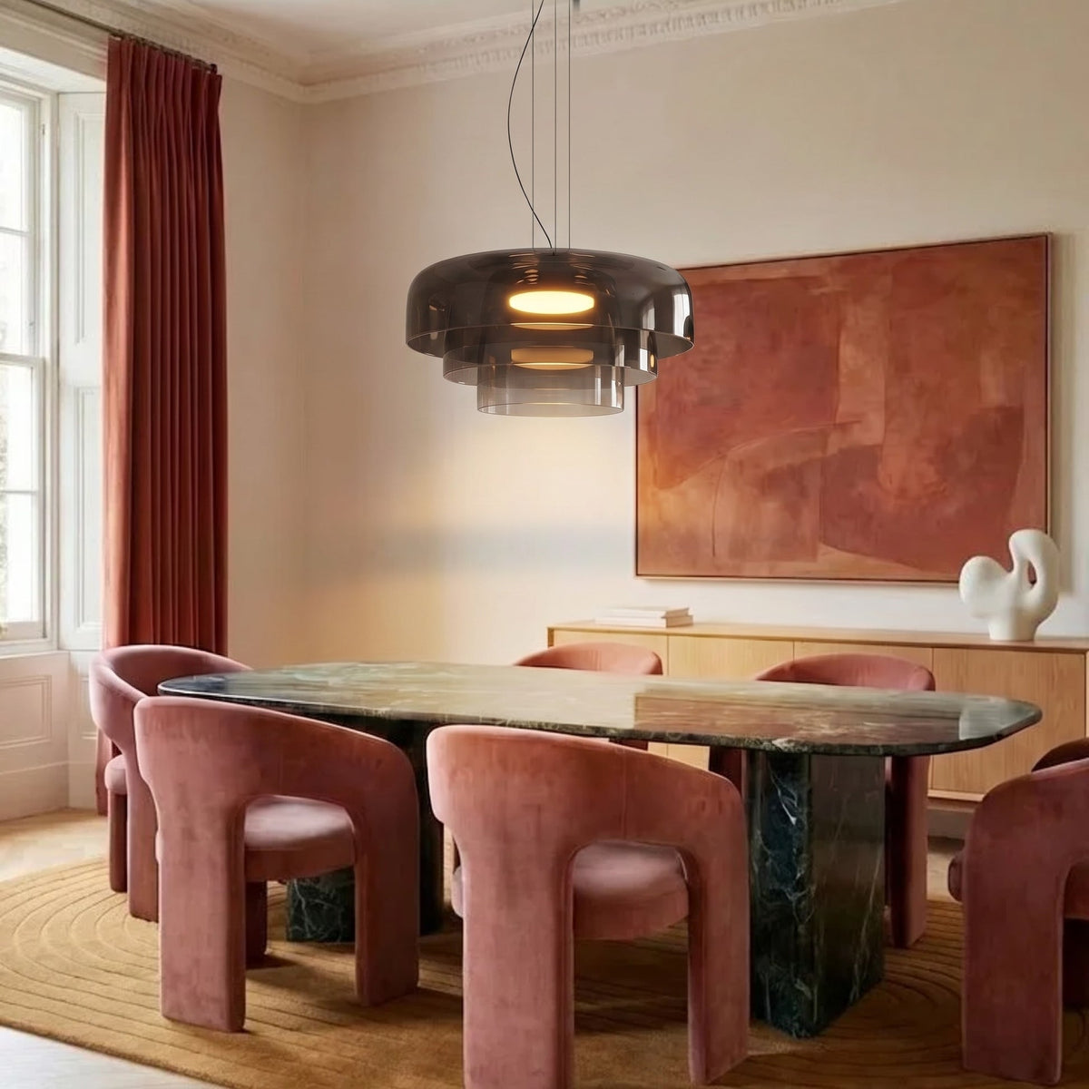 Glass Pendant Light – Modern Layered Glass Lighting