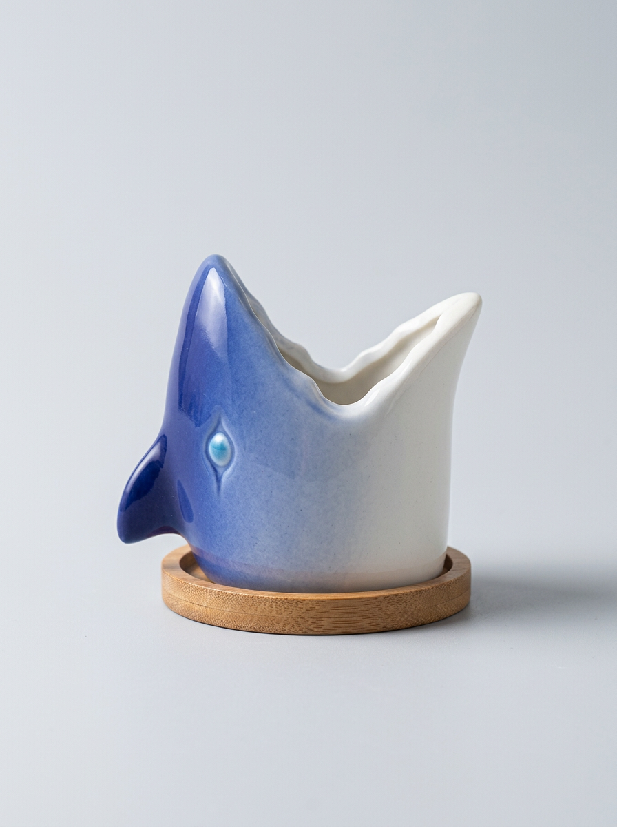 Indoor Flower Pot Shark Shape | Living Room