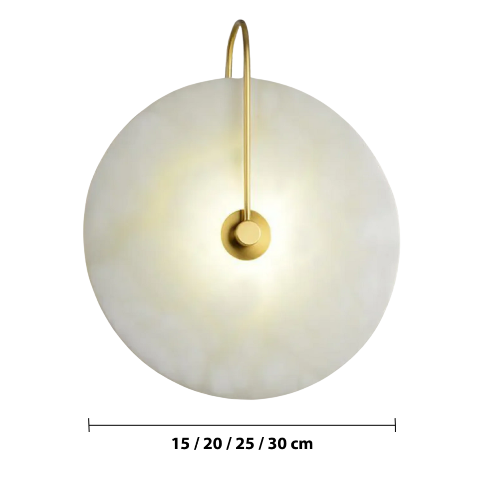 Alab Marble LED Wall Lamp – Elegant Alabaster Wall Lighting