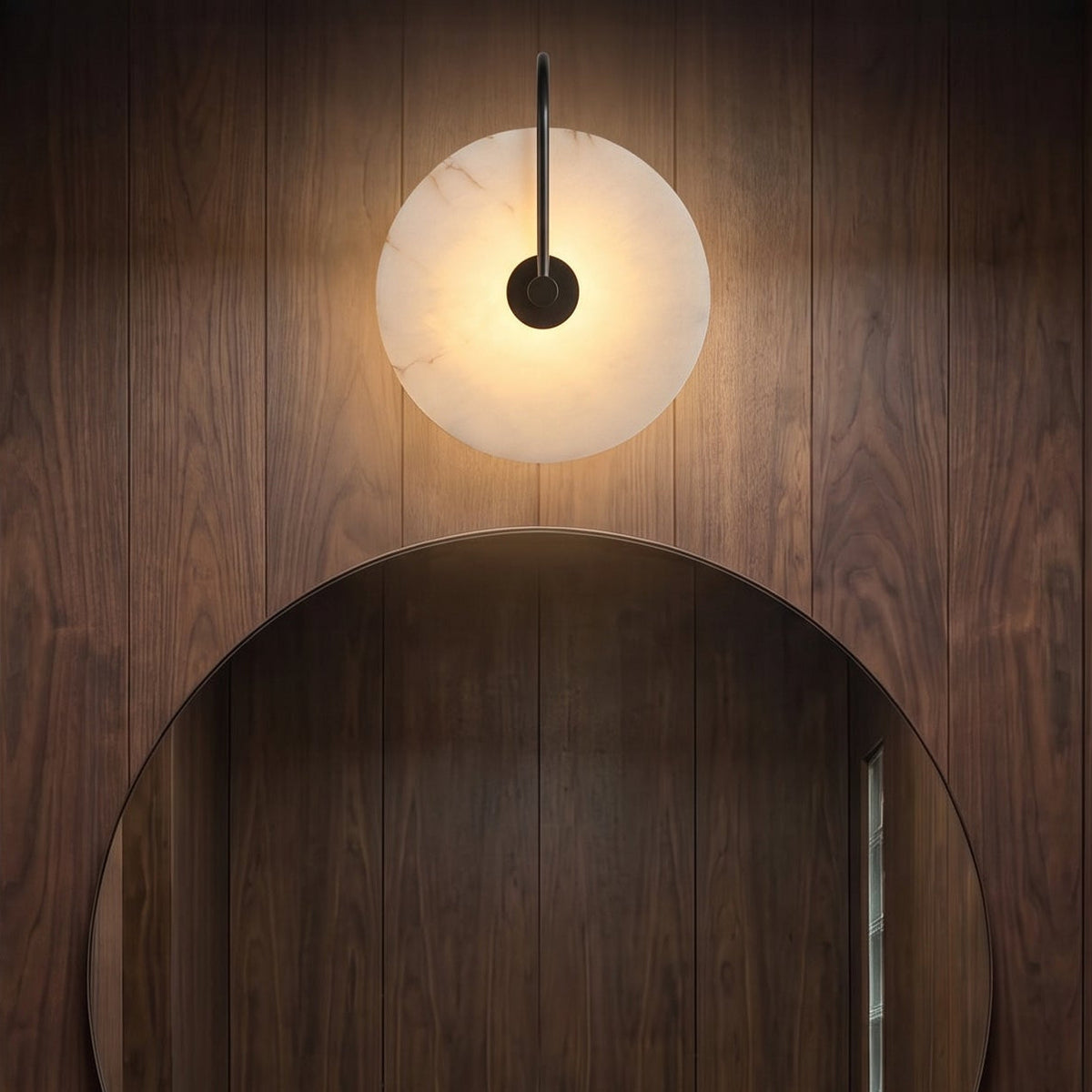 Alab Marble LED Wall Lamp – Elegant Alabaster Wall Lighting