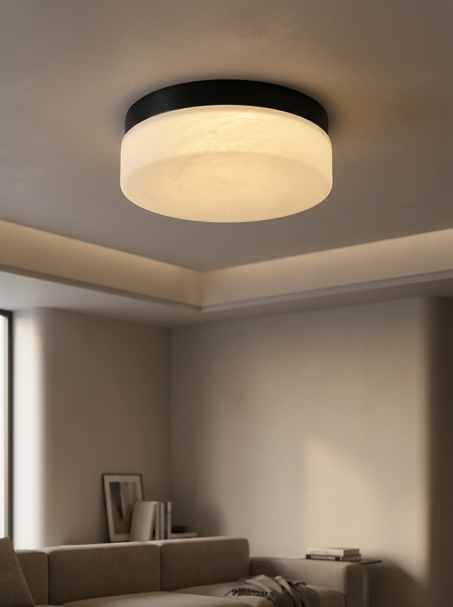 Living Room Ceiling Light Flush Mount | Round