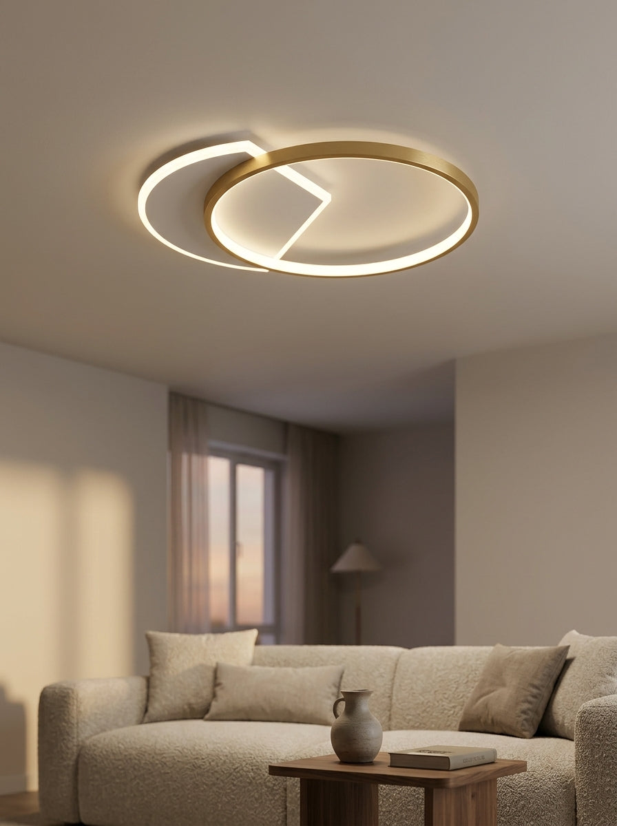 Living Room Ceiling Light LED Round Ring | Modern
