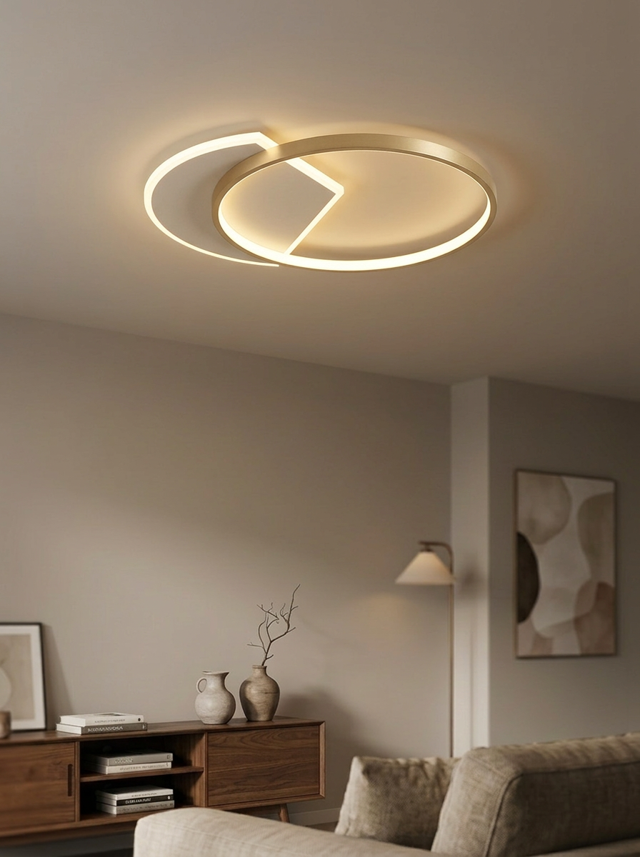 Living Room Ceiling Light LED Round Ring | Modern