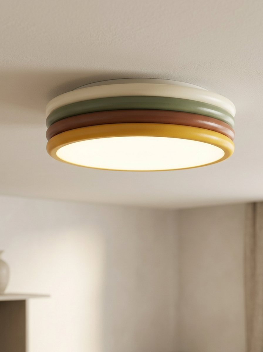 Living Room Ceiling Light Round Stripe | Retro