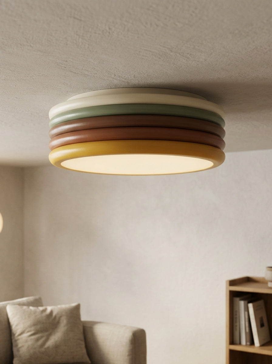 Living Room Ceiling Light Round Stripe | Retro