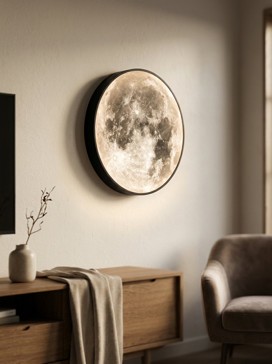 Living Room Wall Light Moon Round | LED