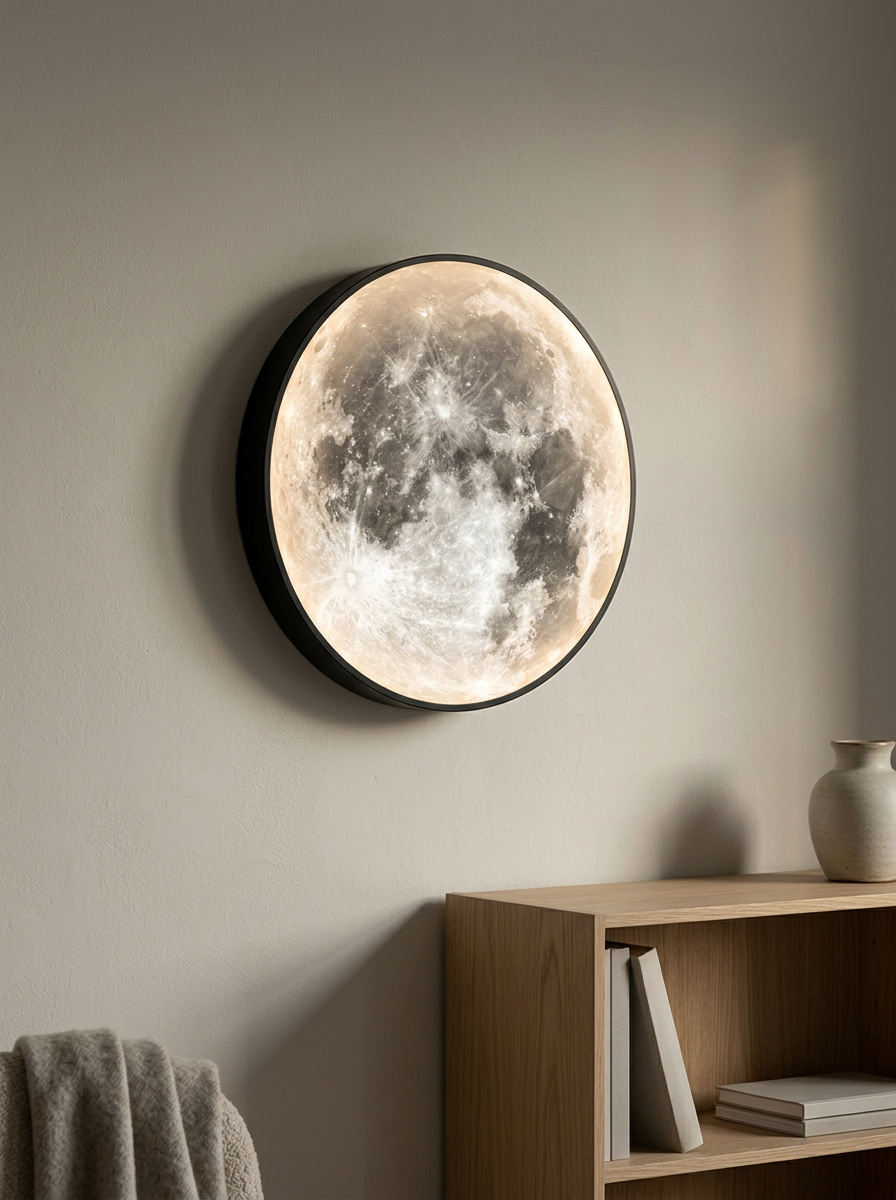 Living Room Wall Light Moon Round | LED