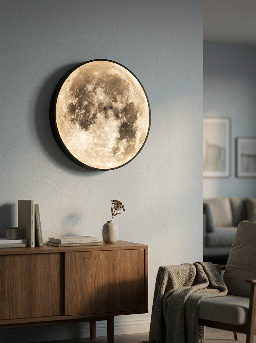 Living Room Wall Light Moon Round | LED