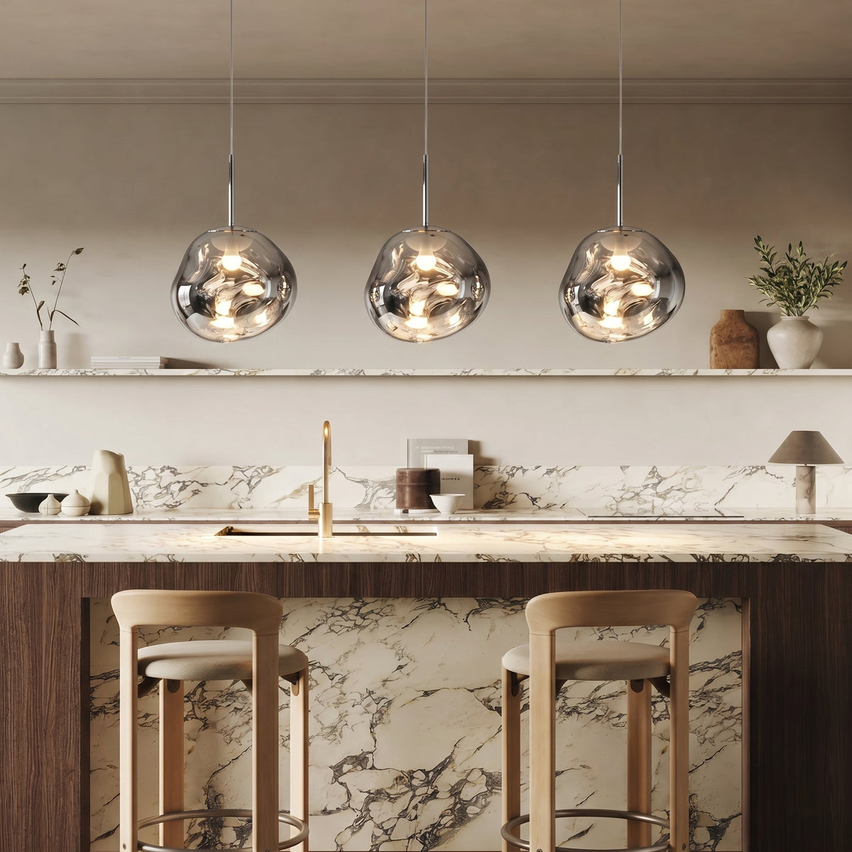 Melt Glass Pendant Light – Artistic Modern Glass Lighting