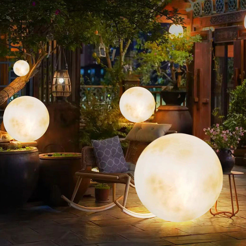 Moon Garden Solar Powered Lamp – Decorative Outdoor Moon Lighting