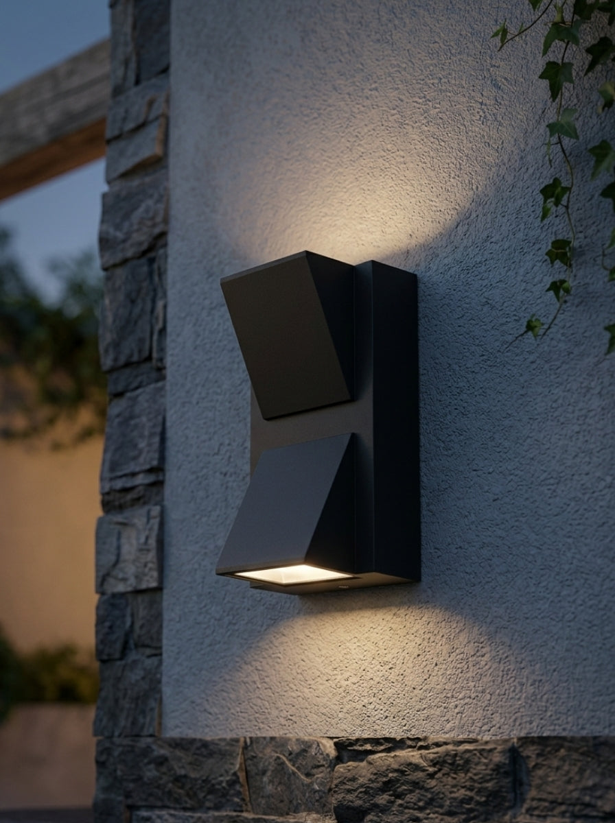Outdoor Wall Light LED Up Down | Angular