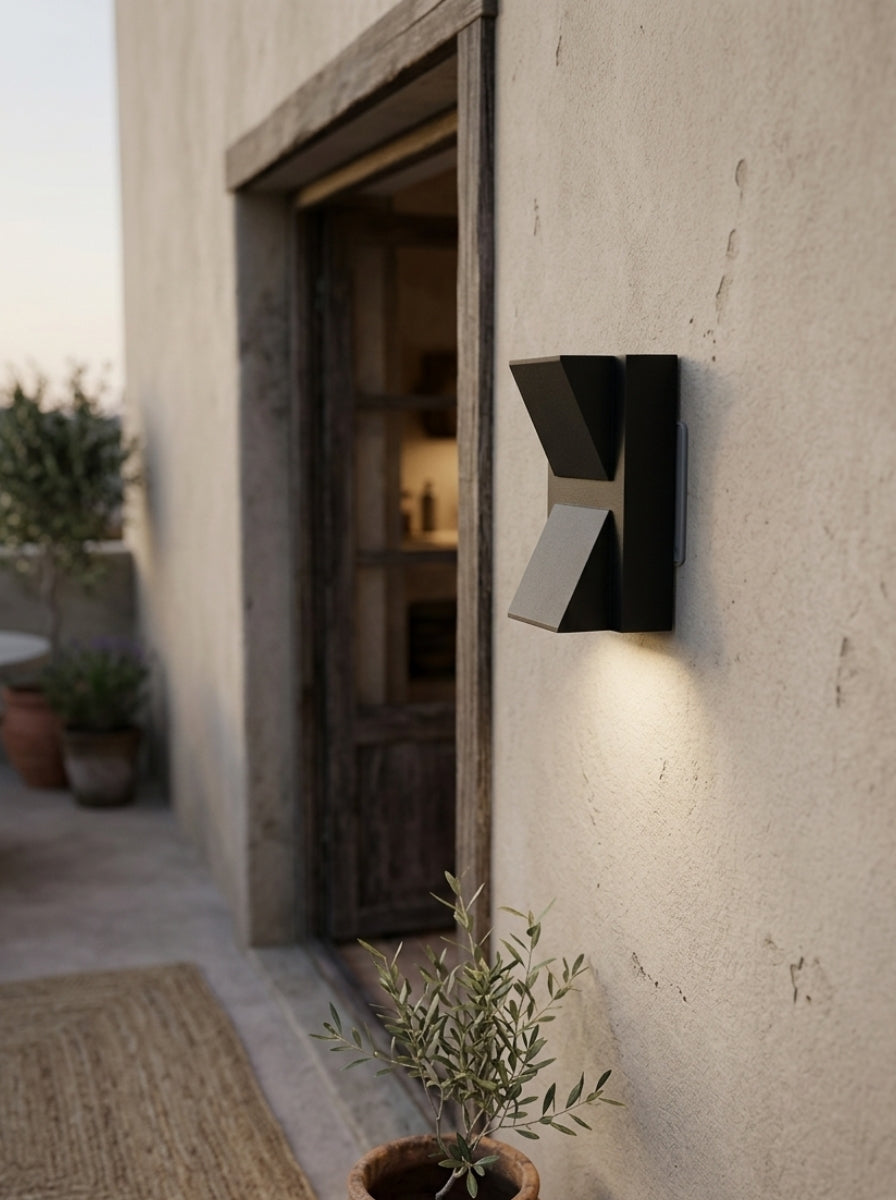 Outdoor Wall Light LED Up Down | Angular