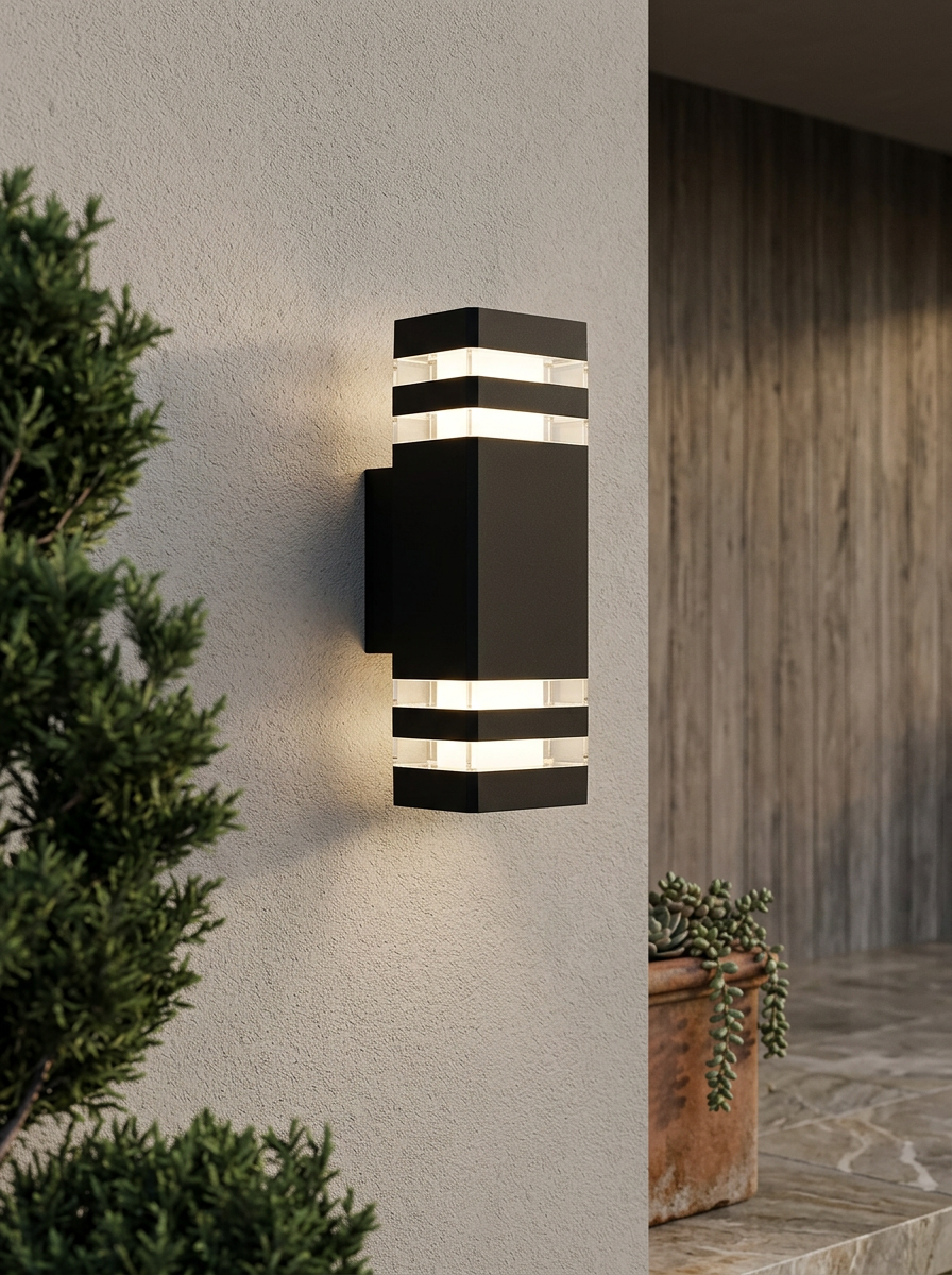 Outdoor Wall Light LED Up Down | Rectangular