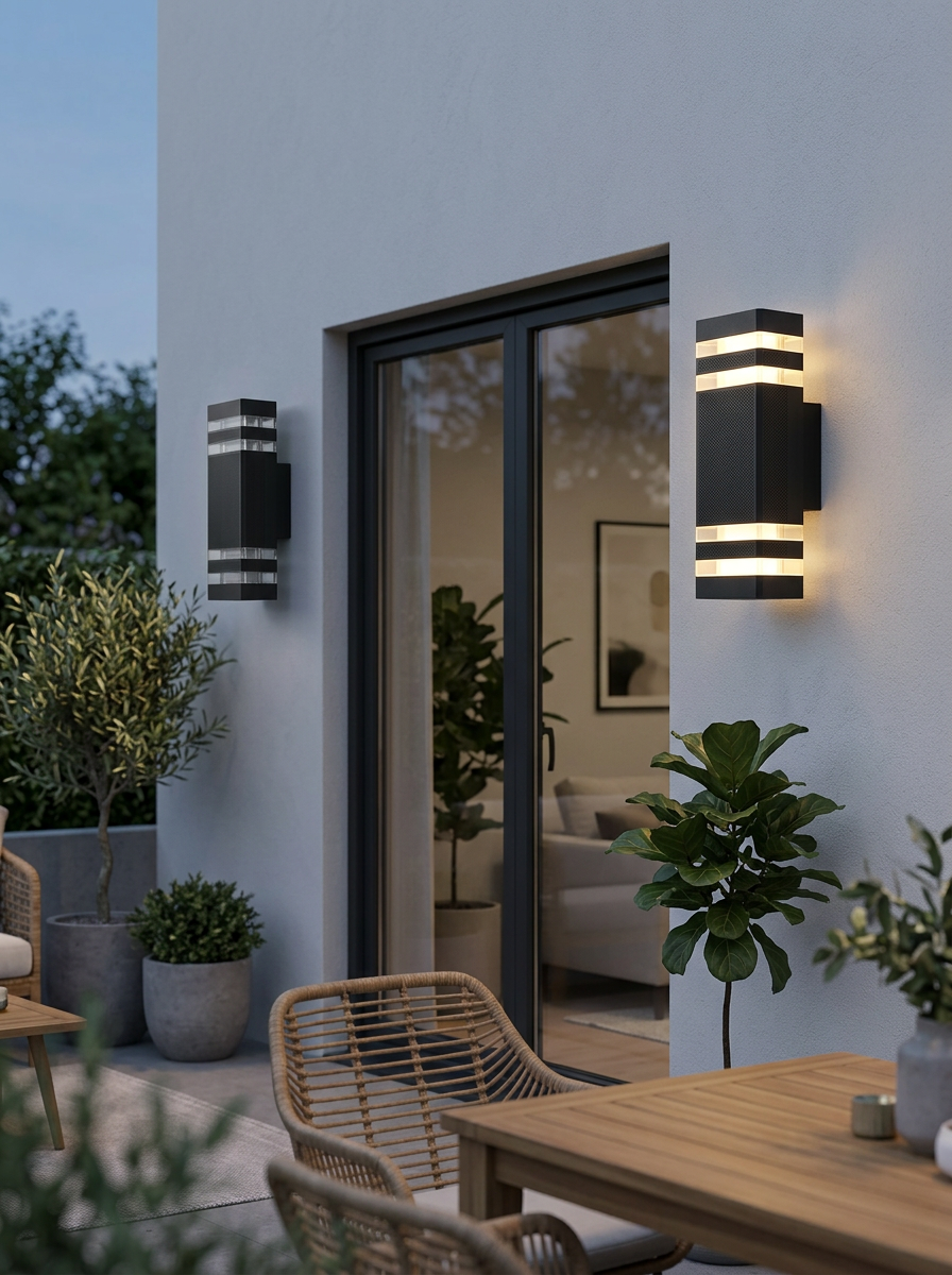 Outdoor Wall Light LED Up Down | Rectangular