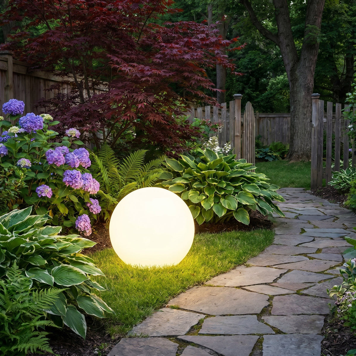 LED Garden Sphere Light – Waterproof Outdoor Globe Lighting