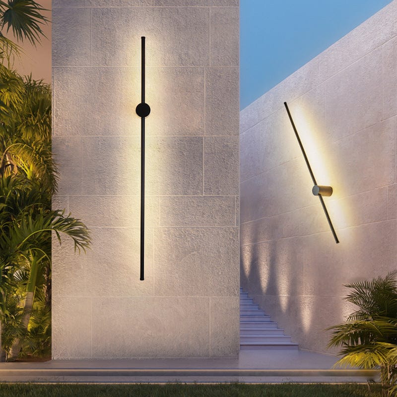 Modern Linear Outdoor Wall Light – Waterproof LED Lighting
