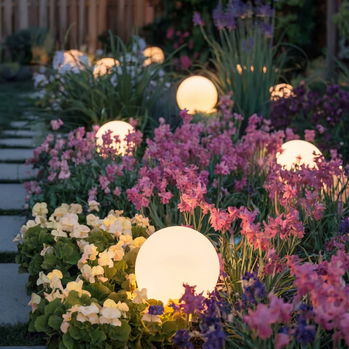 LED Garden Sphere Light – Waterproof Outdoor Globe Lighting