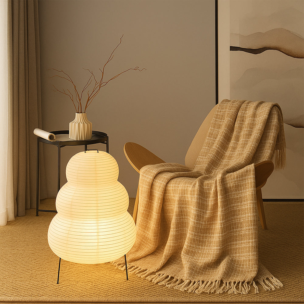 Rice Paper Table Lamp – Japanese Inspired Ambient Lighting