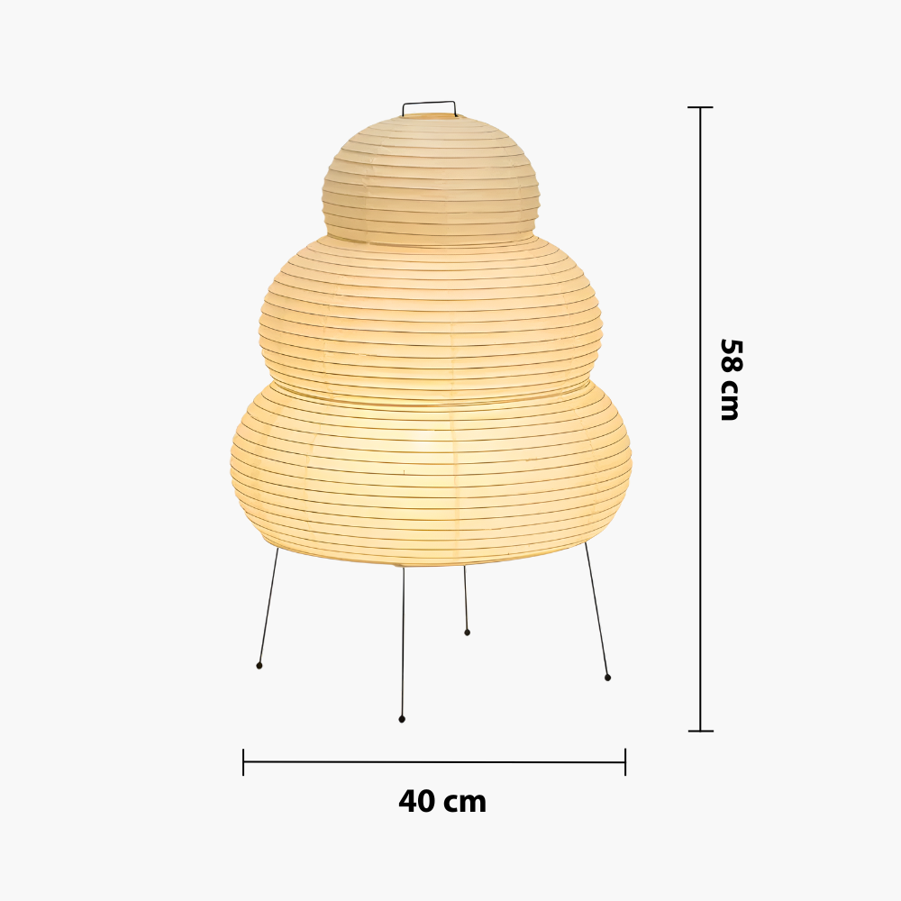 Rice Paper Table Lamp – Japanese Inspired Ambient Lighting